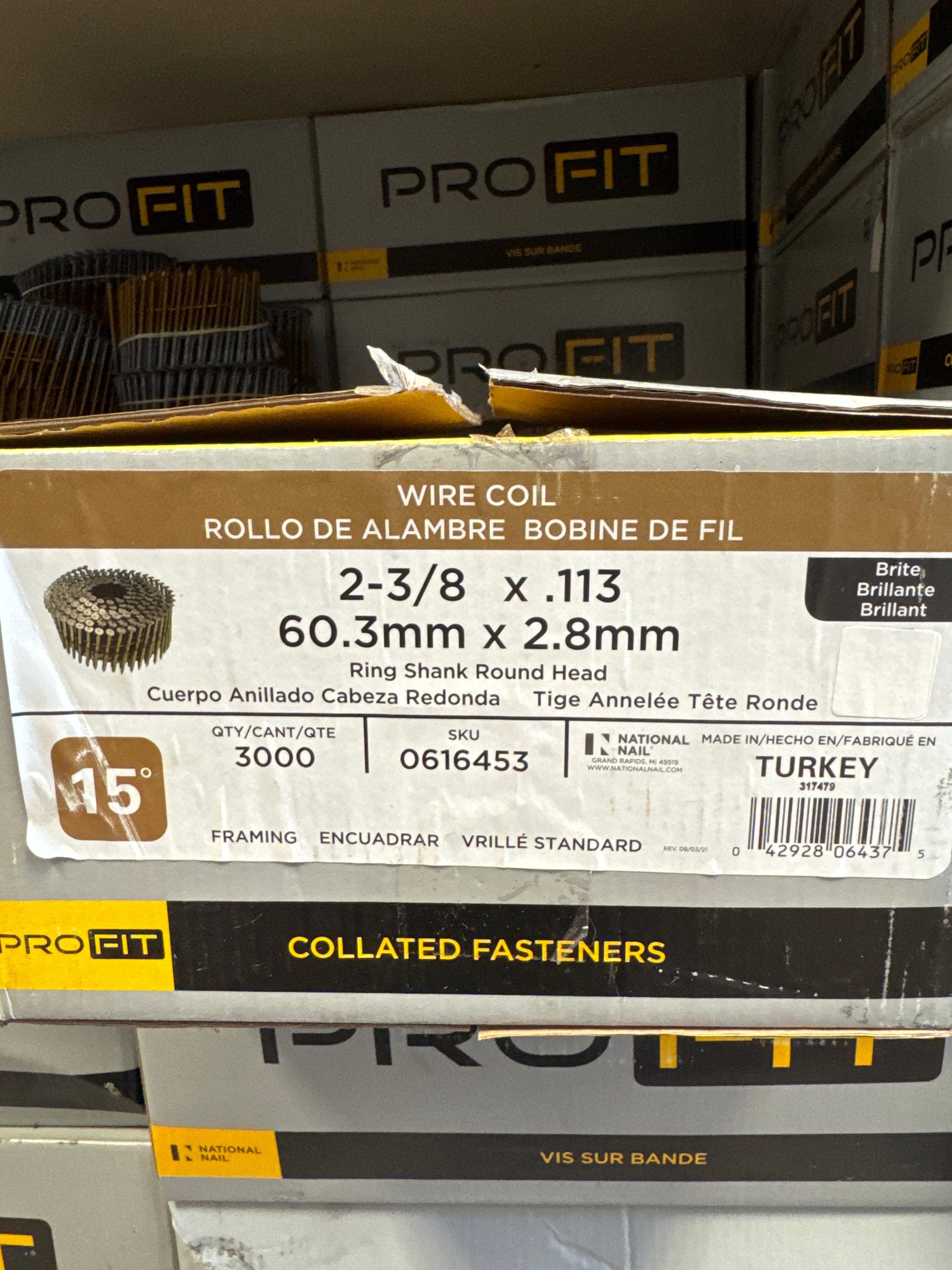 Sheeting Nails 2 3/8 - Reseller